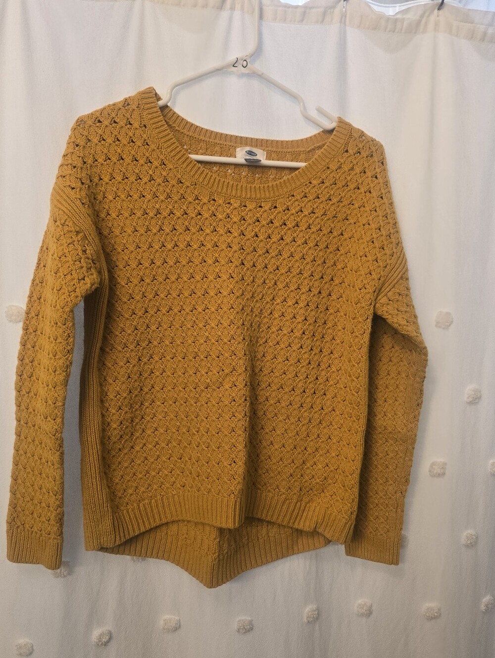 Old Navy Cozy Women's Knit Sweater - Mustard Yellow Sz Medium